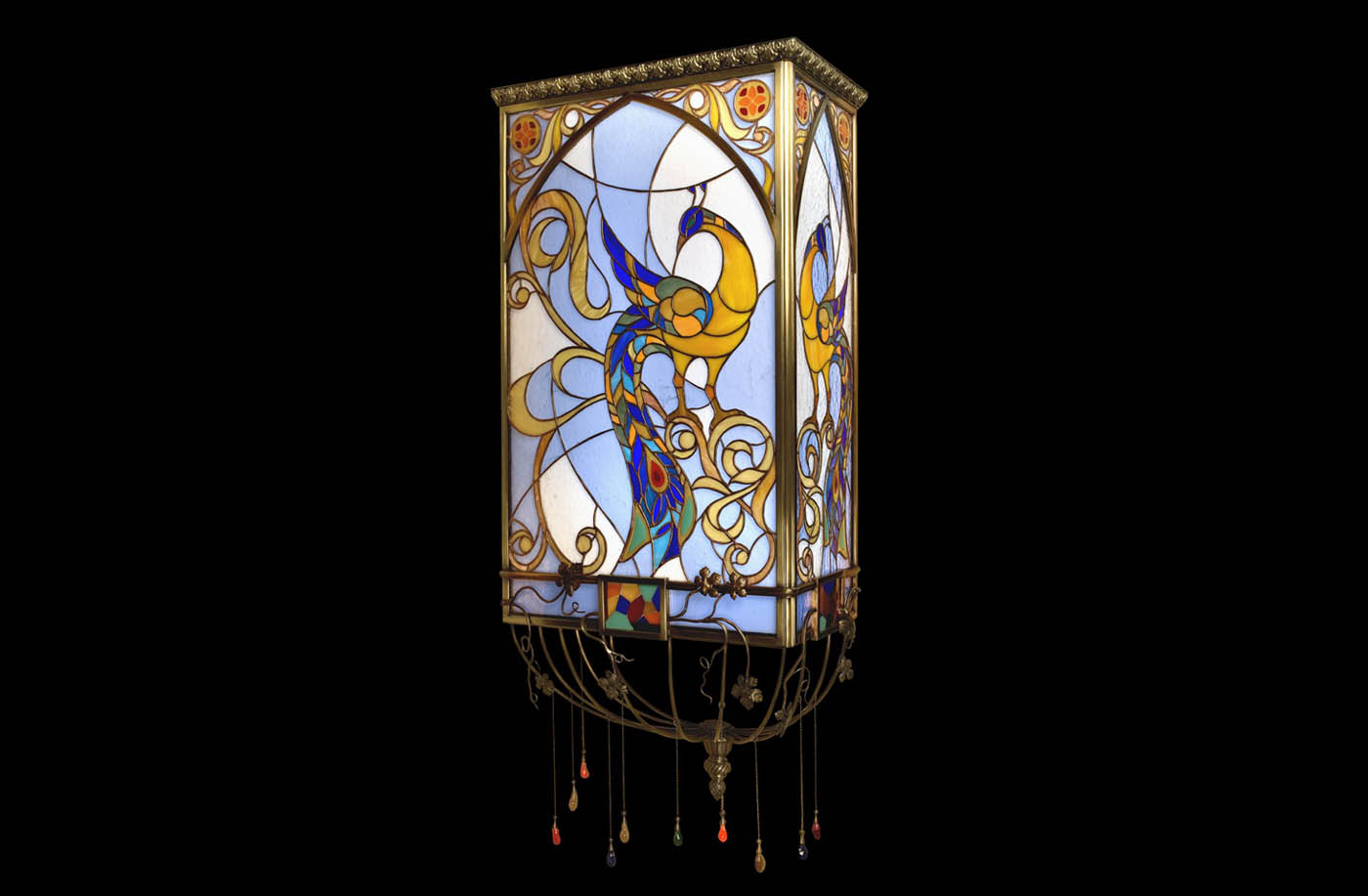 Светильник на штанге Витраж с овалом 11321
